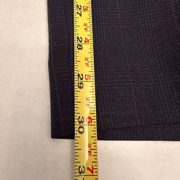 HUGO BOSS Men's TOM 224X Modern-Fit Wool Blend Pants 34R Navy Plaid $198 New - Picture 11 of 11